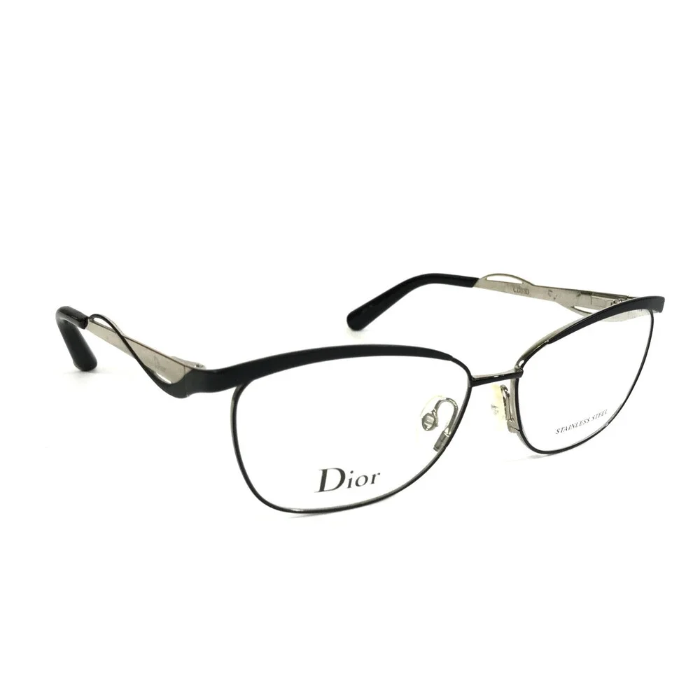 Christian Dior Eyeglasses Frames CD3783 G8Q Black Light Gold Cat Eye 55-14-140